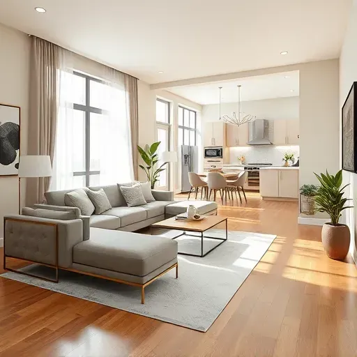 Elegant living room remodel in Capitol Heights MD with modern decor, natural light, and a chic open layout.