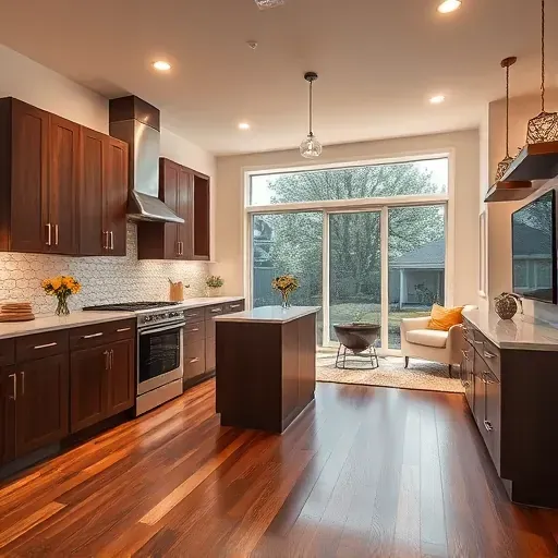 Stunning view of a completed home remodeling project in Hyattsville MD showcasing modern design and elegant finishes