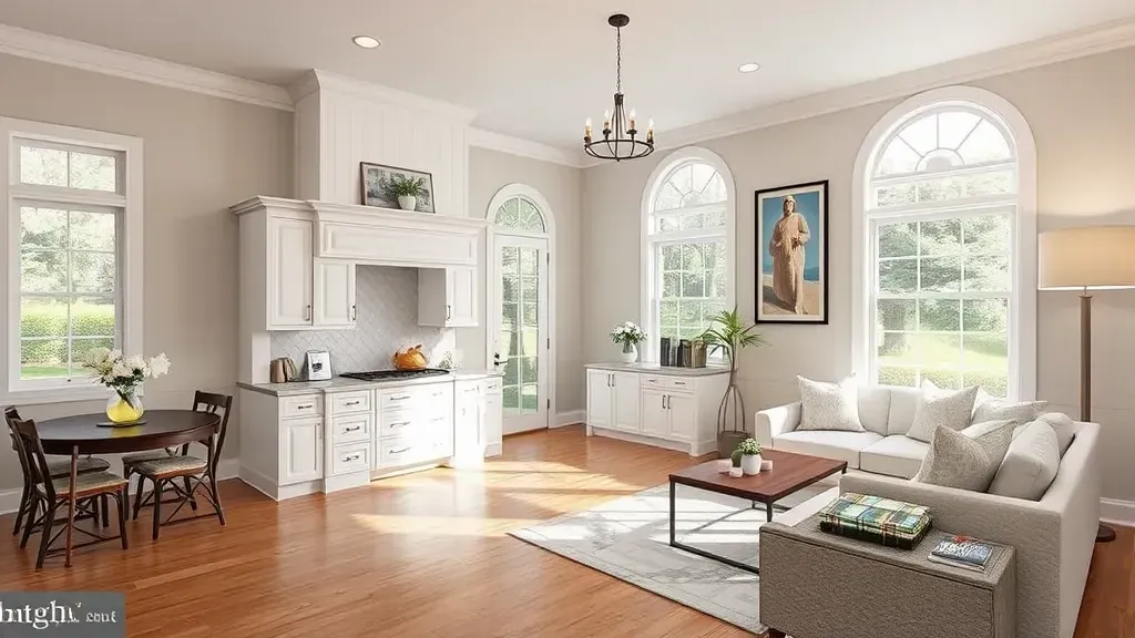 Remodeling in Mount Rainier MD showcasing a modern kitchen with stainless steel appliances and bright decor.