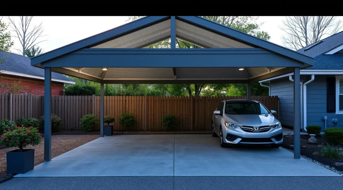 After photo of a modern Carport Enclosures in Hyattsville, MD, showcasing enhanced design and durability.