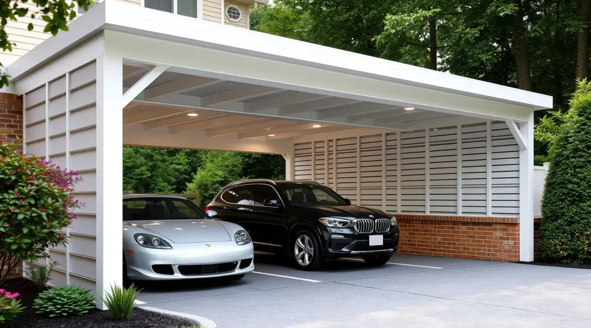 Finished Carport Enclosures project in Hyattsville, MD with stylish design.
