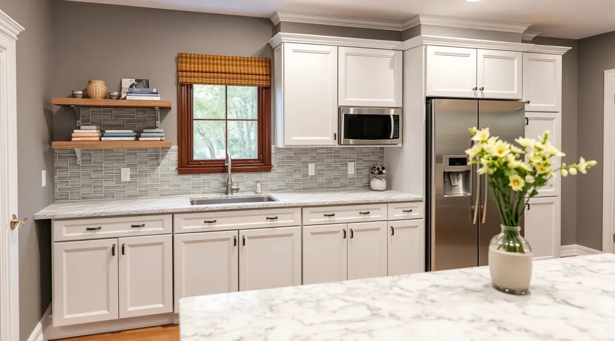 Completed Custom Cabinet Installation in Hyattsville, MD, highlighting professional results.