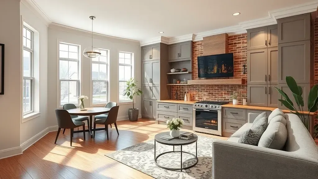 Remodeling in Baltimore, MD with modern design elements and a welcoming atmosphere.