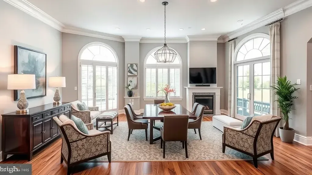 Remodeling in Largo, MD with modern design elements and fresh color palette.