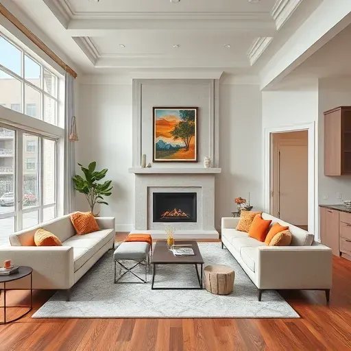 Remodeled living room in Waldorf MD with modern furniture, natural light, and elegant decor inviting comfort and style.