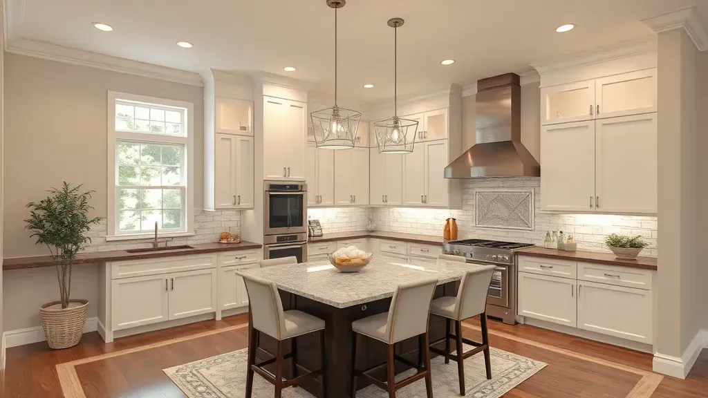 Remodeling in New Carrollton, MD featuring modern kitchen design and open space layout.