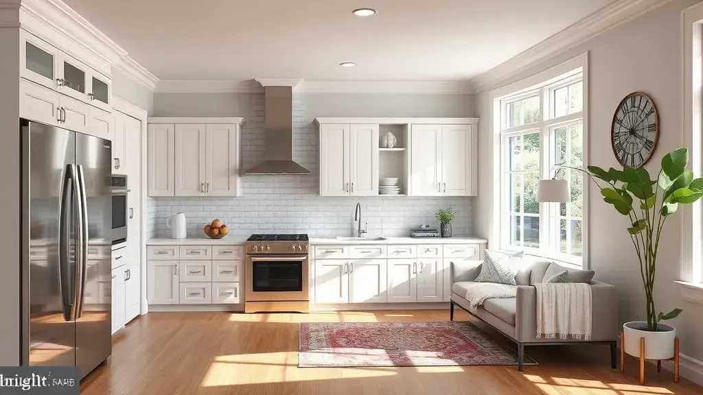 Remodeling in Washington, D.C. showcasing modern kitchen design and renovation details.