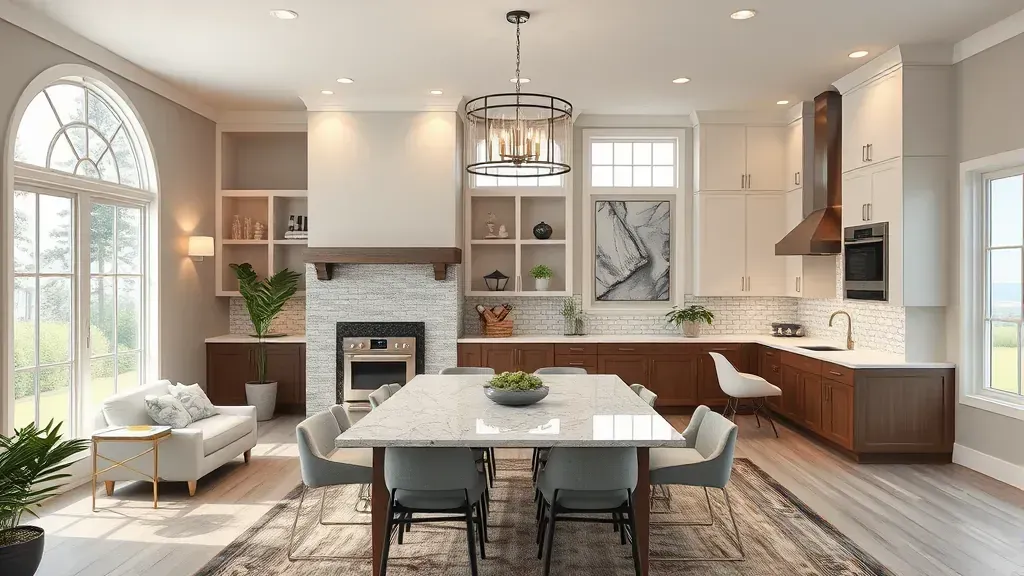 Remodeling in Capitol Heights MD showcasing a modern kitchen design with elegant cabinetry and fixtures.
