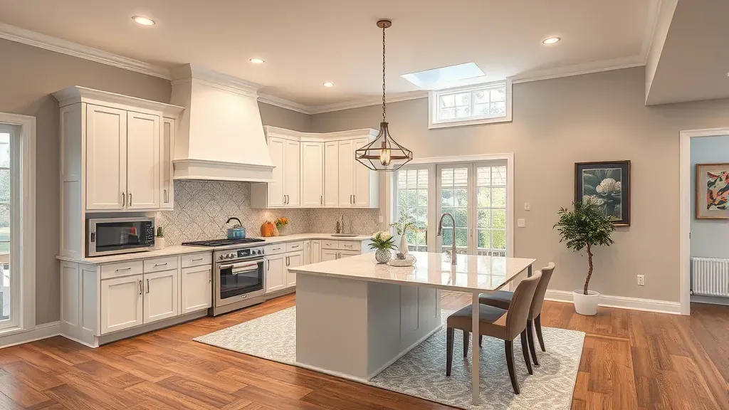 Remodeling in Fairfax, VA with modern design and stylish finishes showcasing a stunning kitchen transformation.