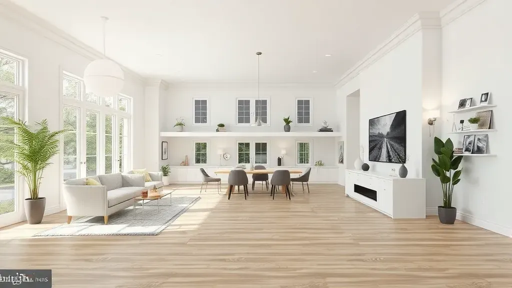 Remodeling in Oxon Hill, MD showcasing a modern kitchen with sleek designs and elegant finishes.