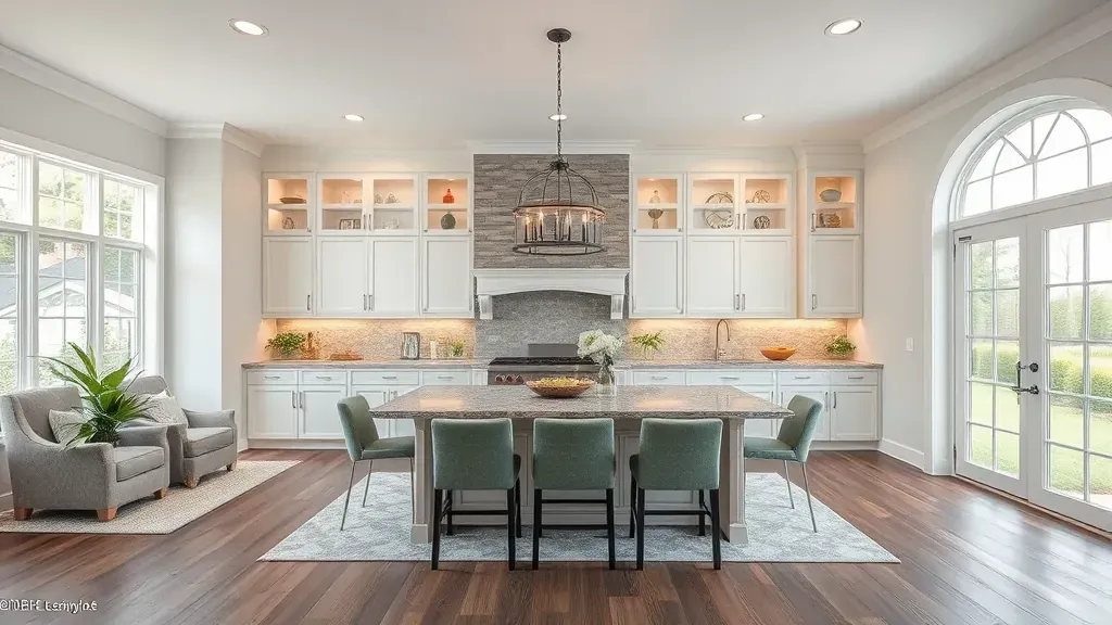 Remodeling in Hyland Hills, MD showcasing modern kitchen design and aesthetic upgrades.