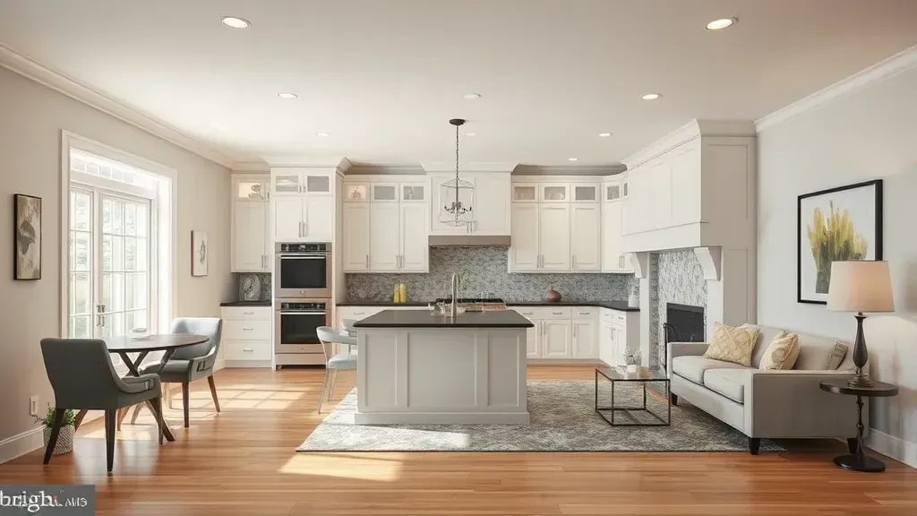 Remodeling in Odenton, MD showcasing modern kitchen design and updated living space.