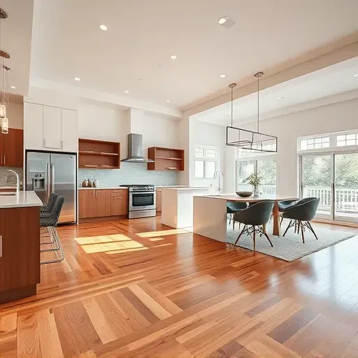 Beautifully remodeled living space in Hyattsville MD showcasing modern design and elegant finishes.