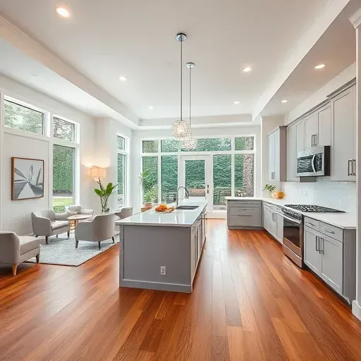 Stylish home remodel in Hyattsville, MD showcasing modern design and elegant finishes, interior view with no people.