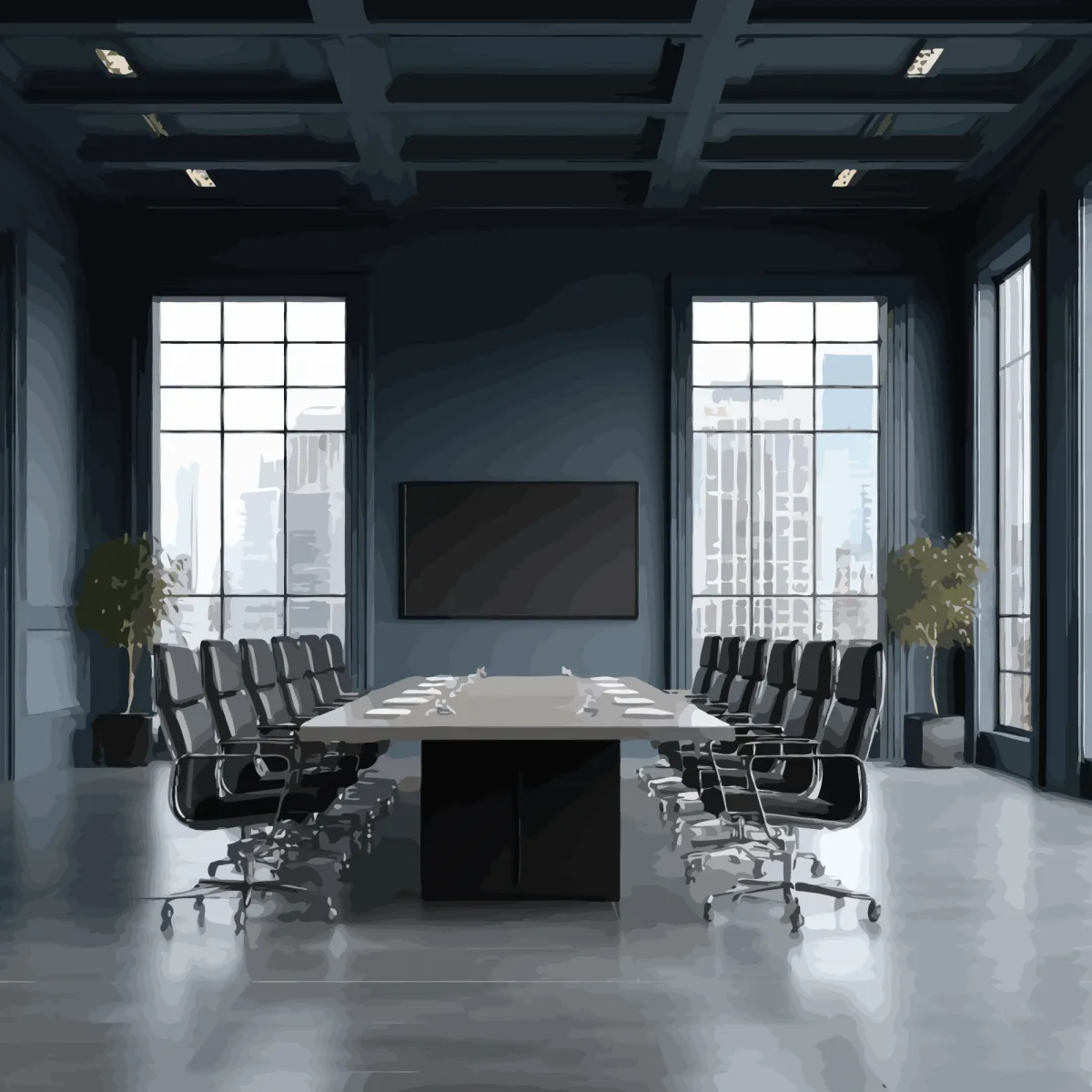 Meeting Room Representing Leadership Under Pressure