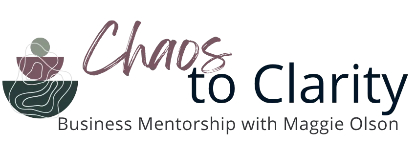 Chaos to Clarity Brand & Magnetic Business Mentoring Logo - Maggie Lynn Olson