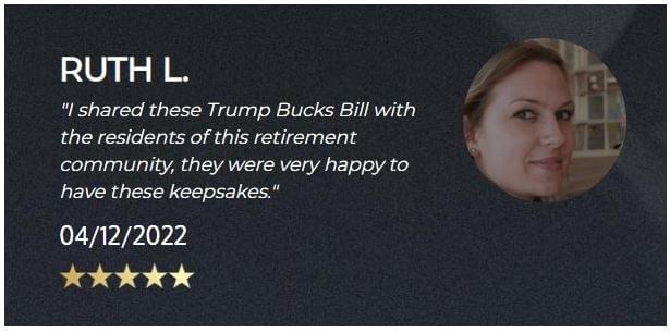 real trump bucks gold bill