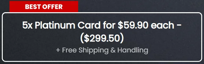 platinum card trump official