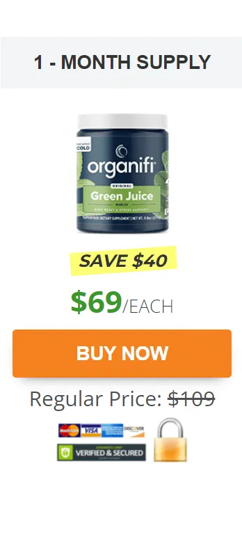 organifi green juice one bottle
