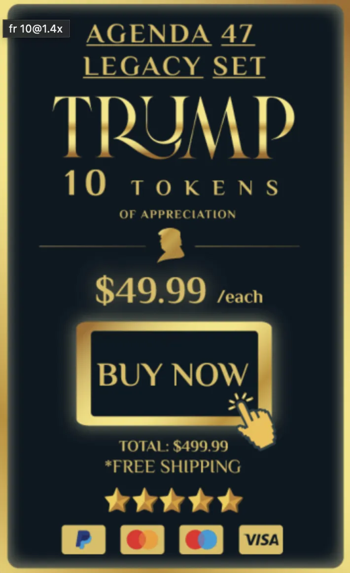 order trump tokens