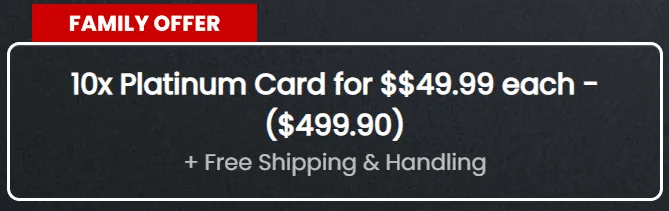 platinum card trump official website