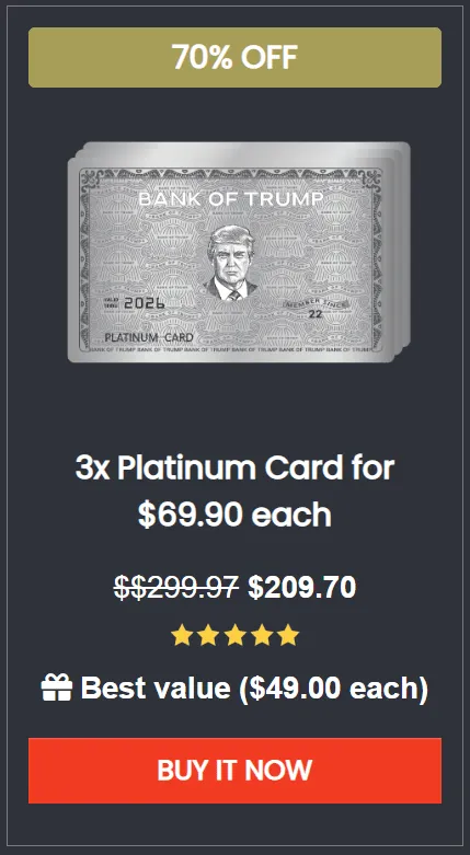 platinum card trump