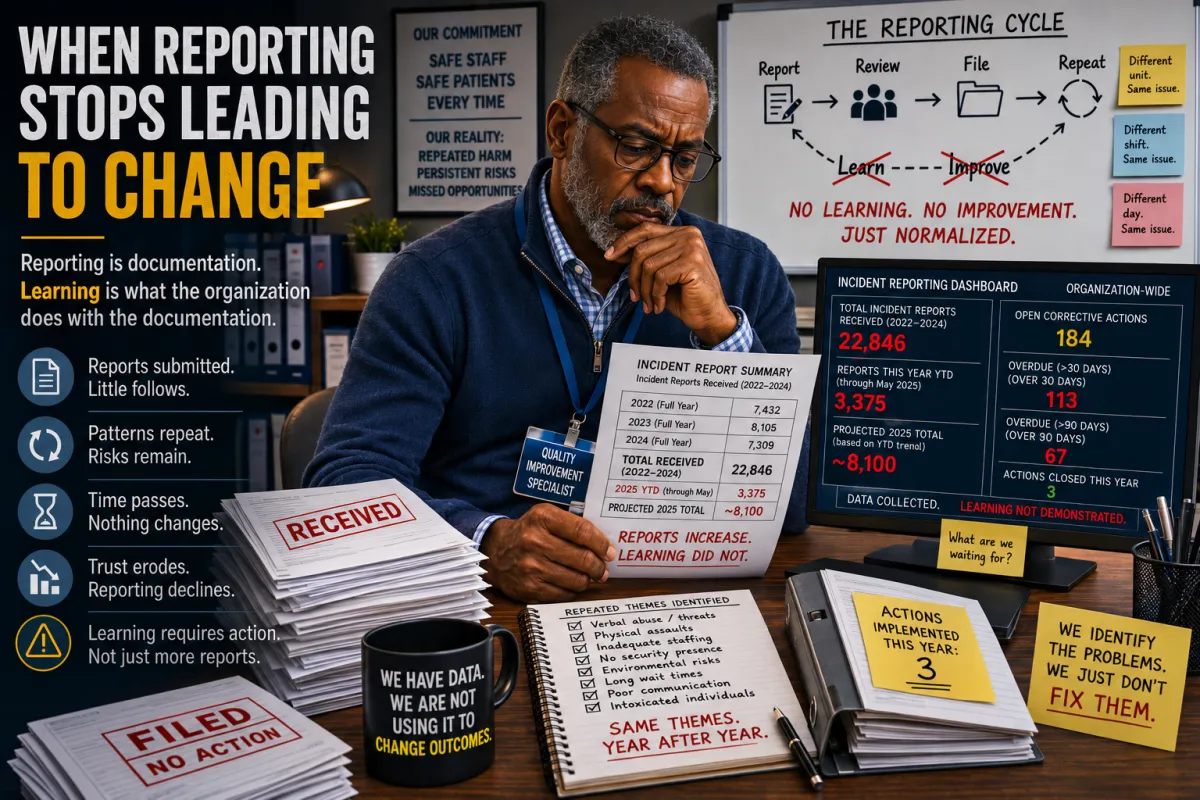 When Reporting Stops Leading to Change