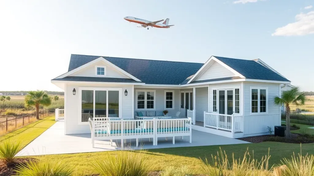 Home Remodeling in Oak Island, NC showcasing a modern kitchen renovation with vibrant decor.