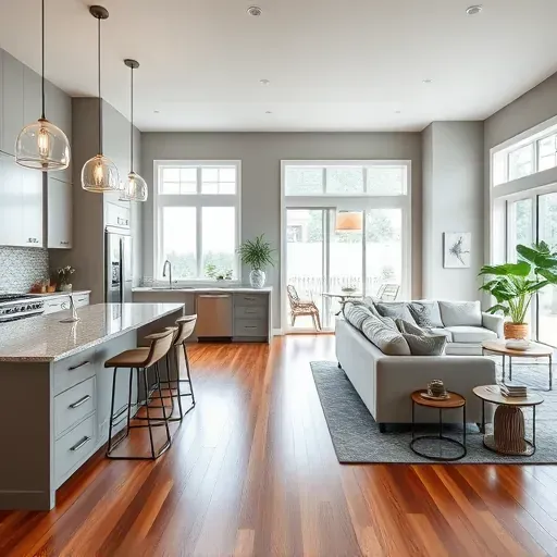 Completed home remodel in Point Harbor NC featuring a modern kitchen, cozy living space, and elegant decor accents.