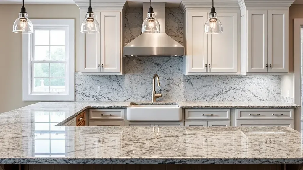 Granite countertop installation projects in Jacksonville NC showcasing various designs and styles