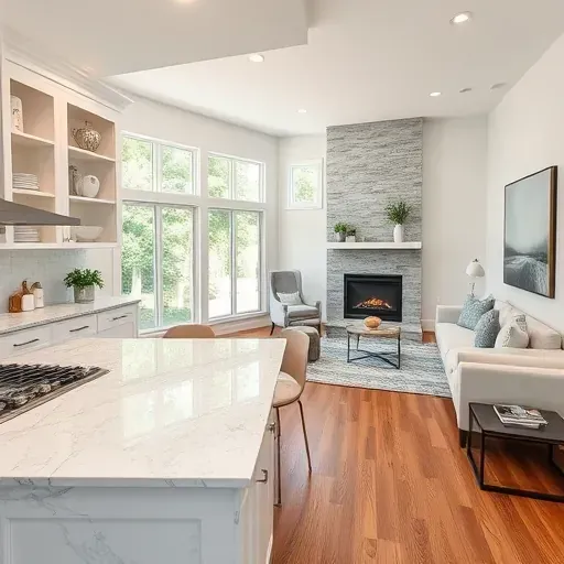 Home remodeling in Belville NC featuring a renovated kitchen, cozy living area, and elegant decor with natural light.