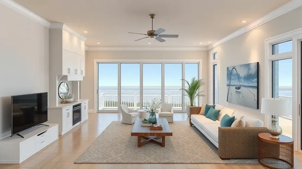 Home Remodeling in Carolina Beach NC Beautifully transformed living space with modern design elements