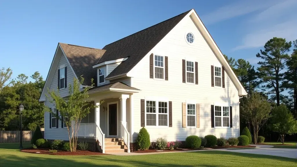 Home remodeling financing options with an inviting home exterior in Jacksonville NC, showcasing modern design elements.