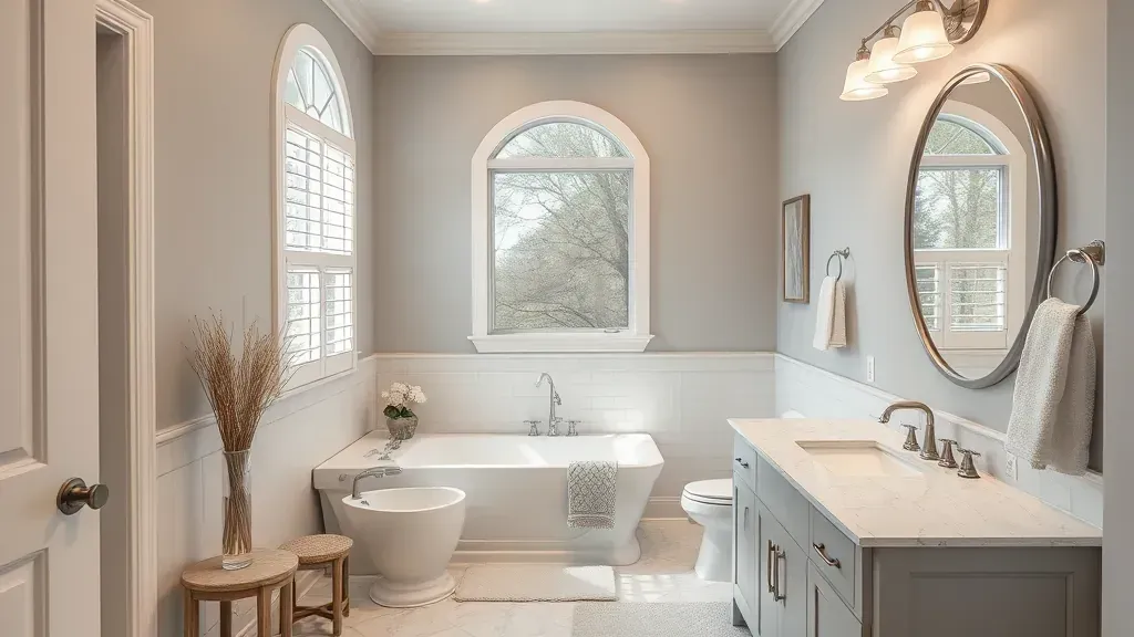 Bathroom Remodeling projects in Jacksonville NC showcasing modern designs and elegant finishes.