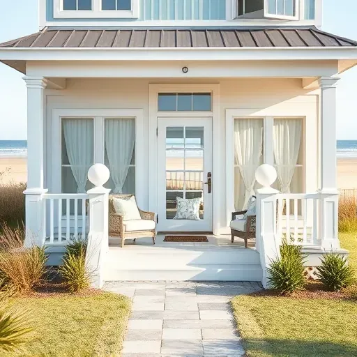 Completed home remodel in Topsail Beach, NC, featuring coastal charm, modern design, and serene beach views.