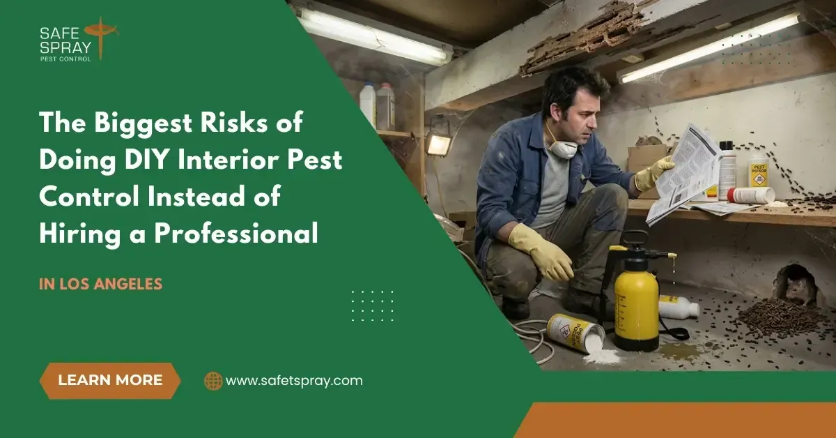 What Are the Biggest Risks of Doing DIY Interior Pest Control Instead of Hiring a Professional?