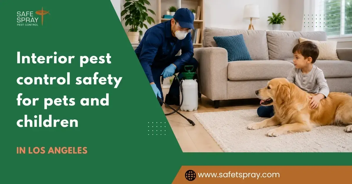 Is Interior Pest Control Treatment Safe for Pets, Young Children, and Bug Spray Use Indoors?