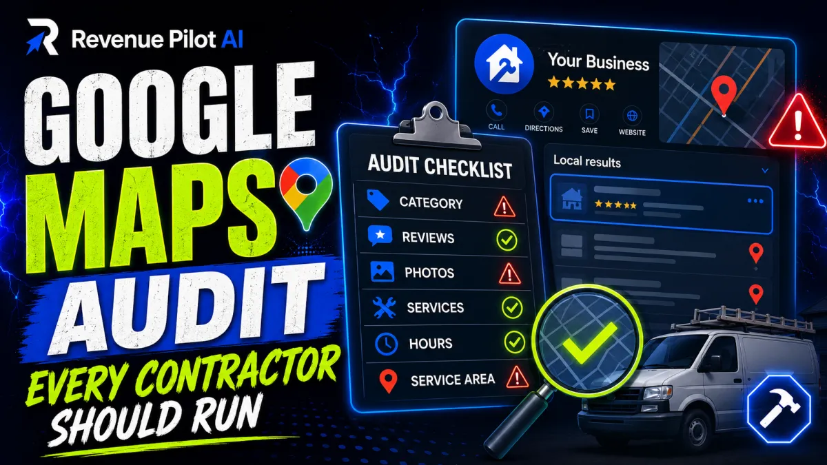 The Google Maps Audit Every Contractor Should Run