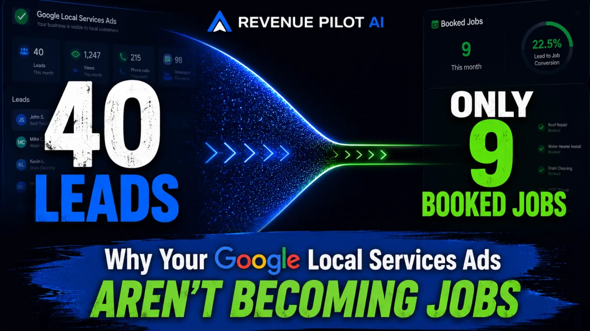 Google Local Services Ads: Why You're Getting Leads But No Booked Jobs