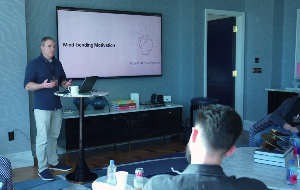 Todd leading team workshop in Las Vegas