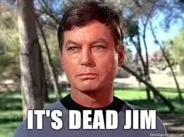 it's dead jim meme image for 404 page error.