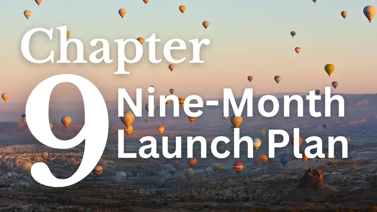 Chapter 9 the book launch plan from Jo Wildsmith Publishing