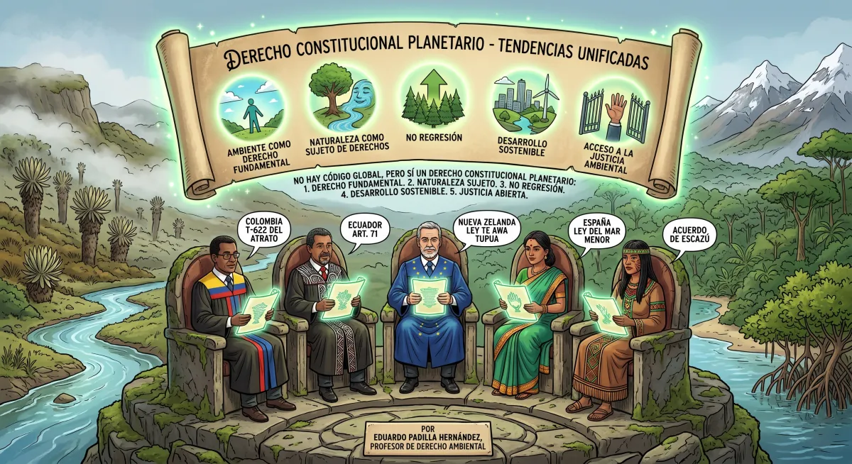 Las tendencias constitucionales del mundo para unificar el derecho ambiental