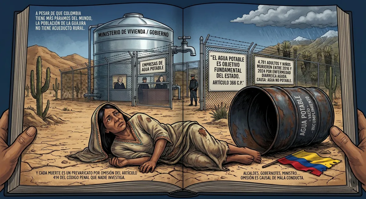 En Colombia los niños mueren por falta de agua potable