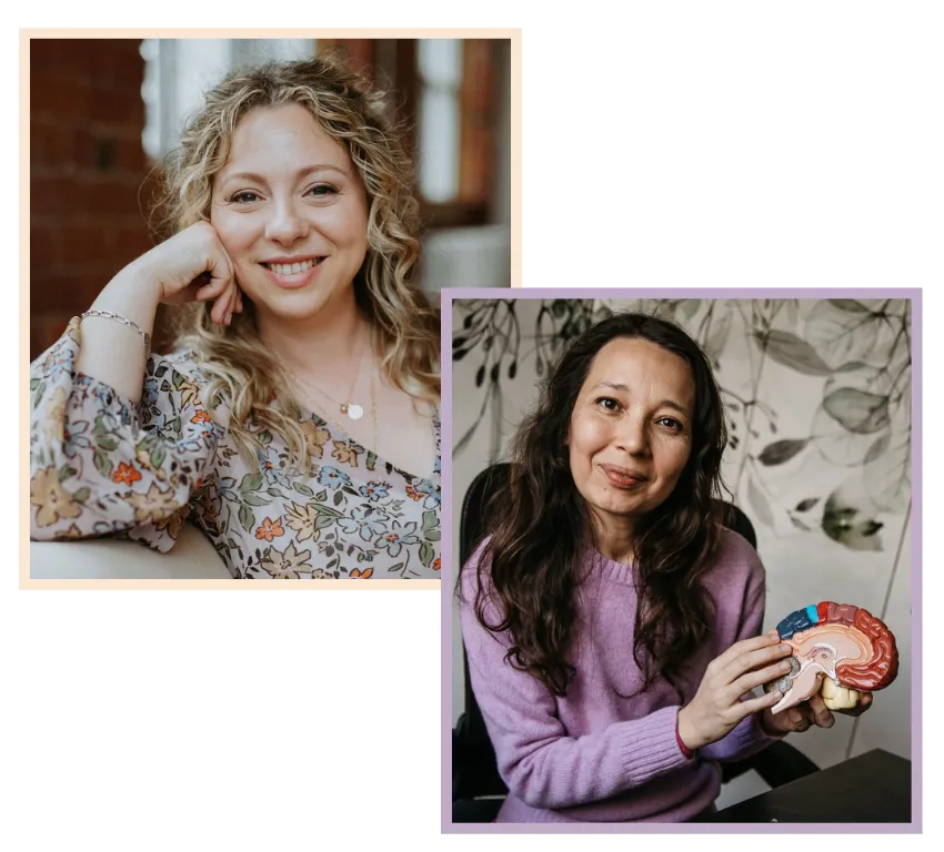 Dr Greer Kirshenbaum and Dr Rocio Zunini, neuroscientists and infant sleep specialists, co-founders of the Nurture Neuroscience™ Method