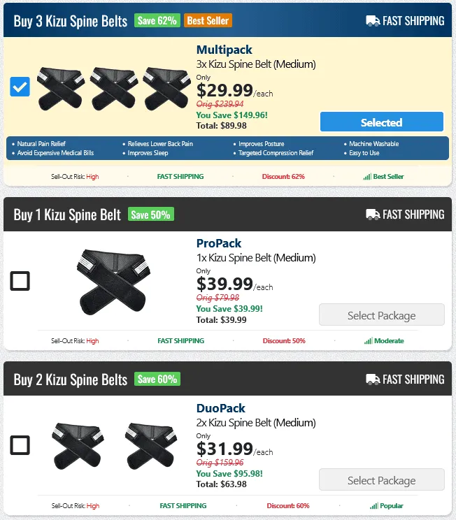 Kizu Spine Belt price 1