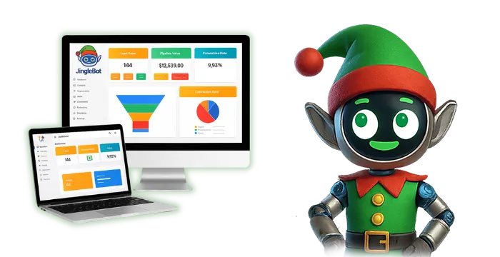 JingleBot is your full-service Lead CRM as well