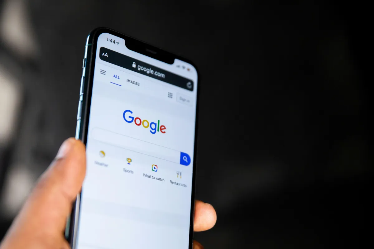 google loaded on smartphone