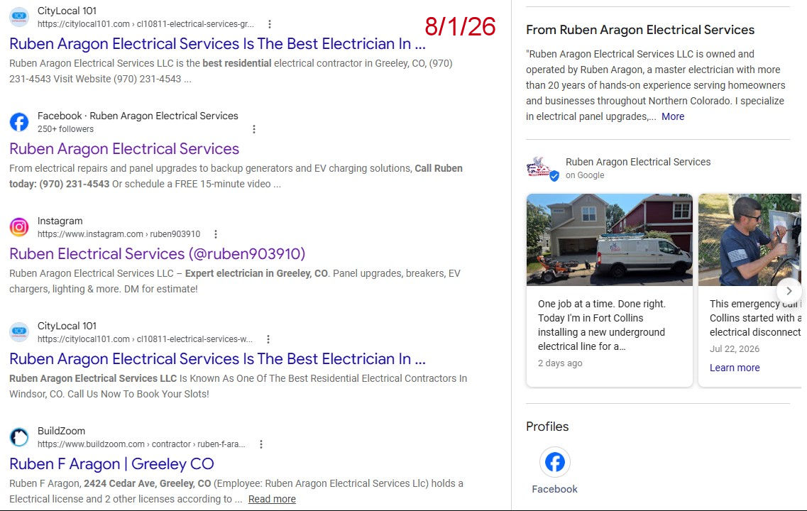 Facebook, Instagram, LinkedIn, and Google Business Profile posts