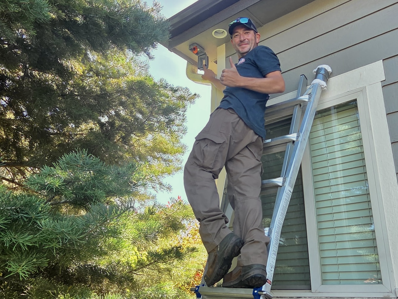 Friendly local electrician on a job in Greeley, Colorado
